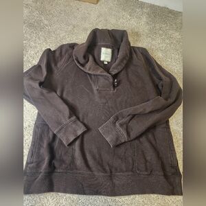 Merona Brown Fleece Pullover 2X